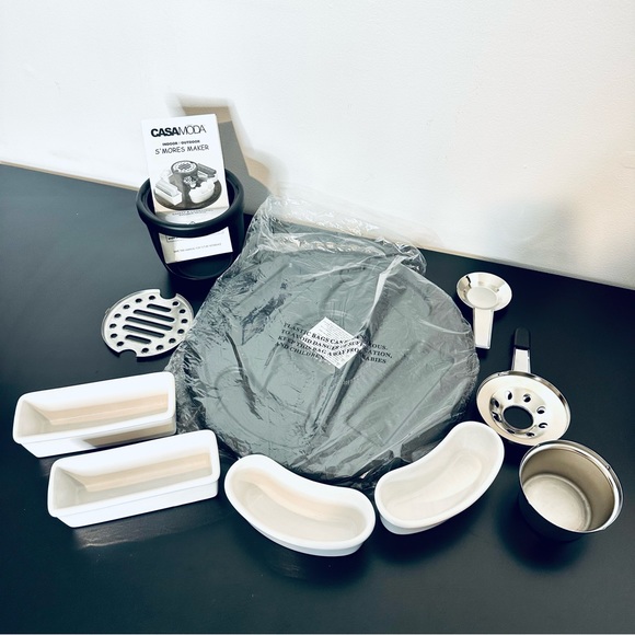 Casa Moda S’mores Maker Indoor/Outdoor with Rotating Serve Tray Partyware UNUSED - Picture 5 of 10